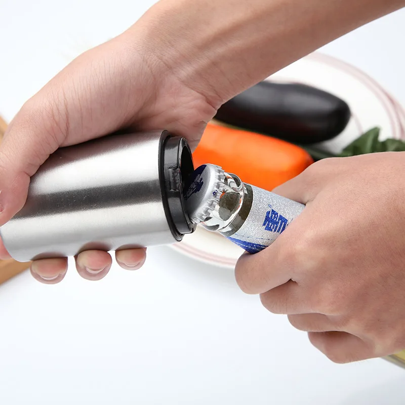 

Creative Stainless Steel Bottle Opener 430 Push Type Beer Bottle Opener Bar Tableware KTV Field Bottle Opener