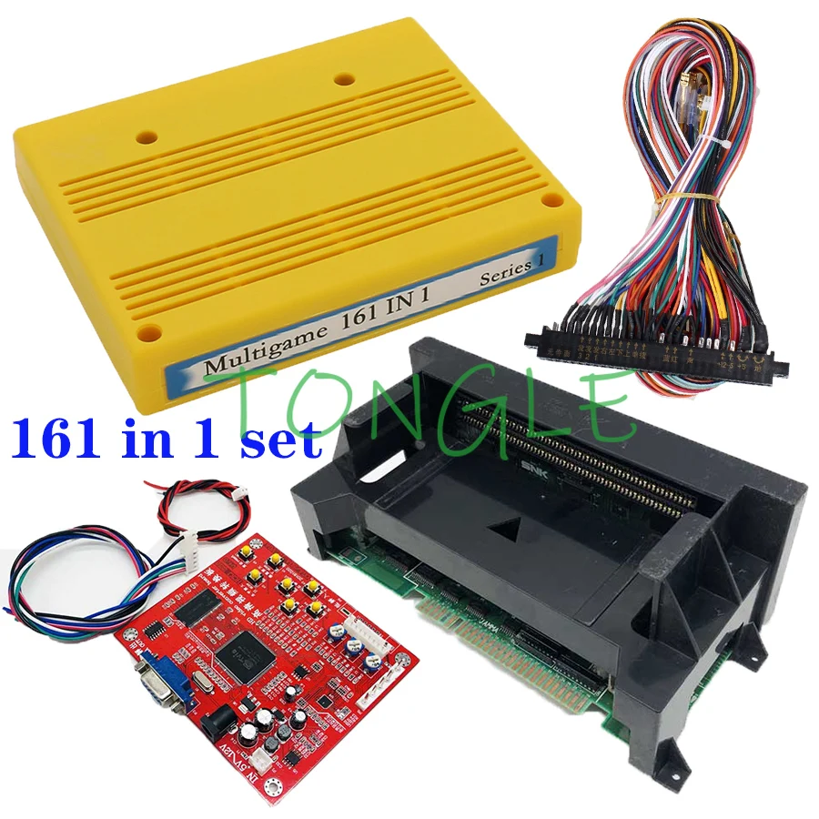 Аркадные игровые консоли Jamma Cbox Mvs Snk Neo Geo 161 в 1 набор с 28 контактным проводом
