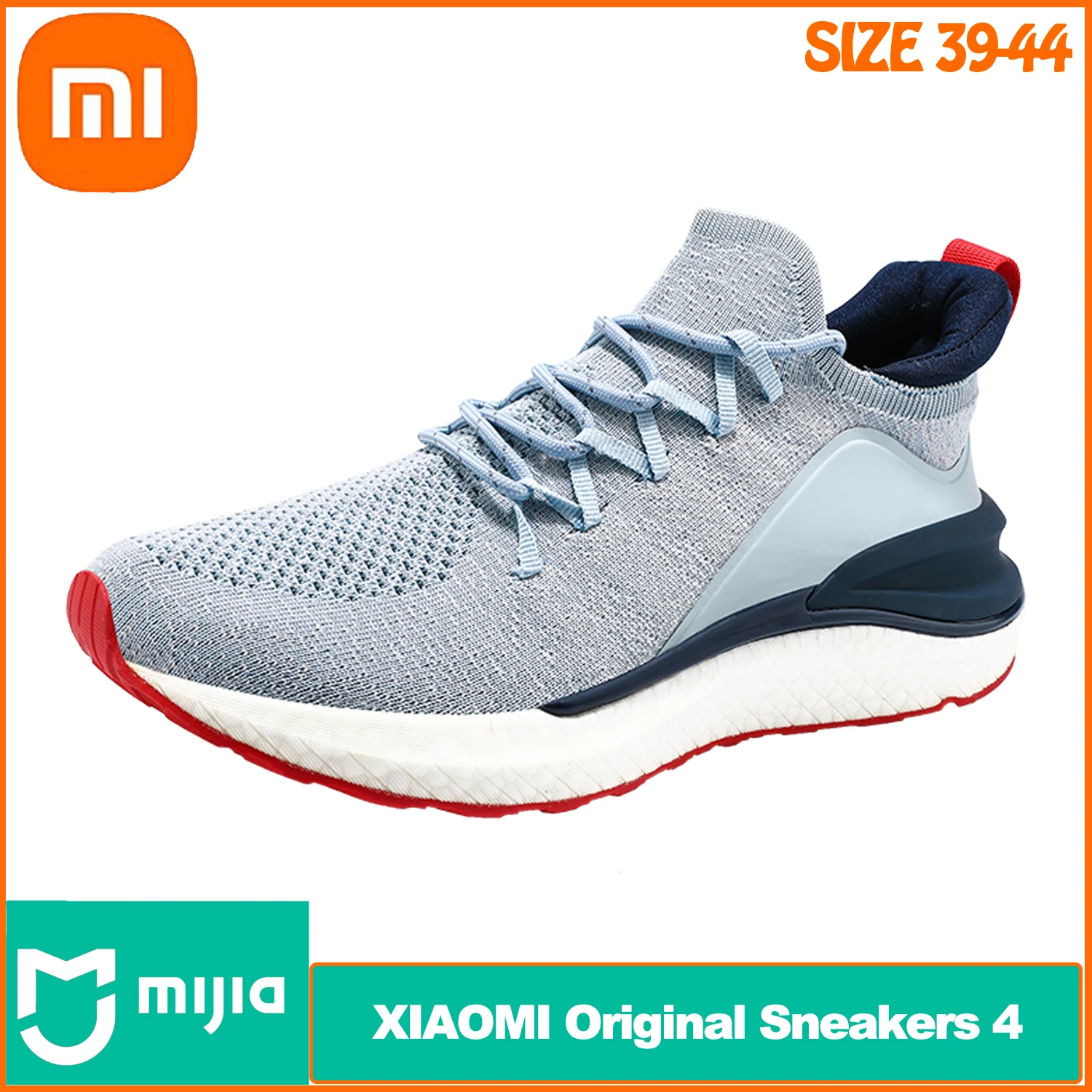 

Оригинальные мужские кроссовки Xiaomi Mijia 4, мужская уличная спортивная обувь Uni-mould 4d с системой фиксации Fishbone, мужские кроссовки для бега с вяз...