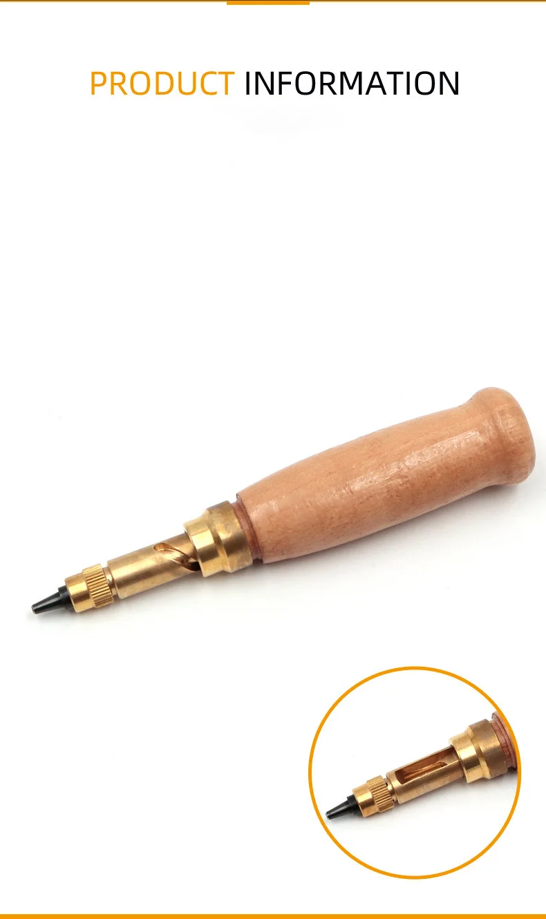 

Automatic belt punch Silent puncher Leather puncher Multifunctional leather carving punch Leather punching round punch 1 set