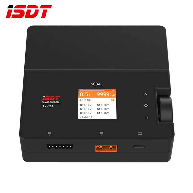 ISDT 608AC AC 60 Вт DC 200 8A BattGo с отсоединяемым блоком питания умное зарядное устройство FPV
