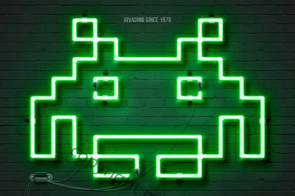 

Жестяные таблички Space Invaders, декор для стен в стиле ретро, винтажная неоновая вывеска для дома, клуба, мужской пещеры, кафе, паба