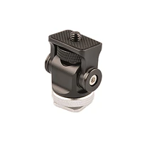 adjustable damping mini 14in screw camera monitor vlogger fill light tripod head hot shoe adapter flash stand bracket rotatable