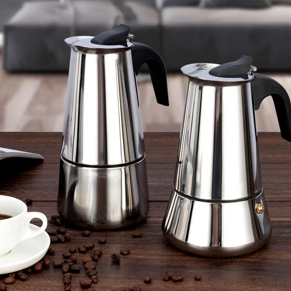 100/200/300/450/600ml Multi-function Stainless Steel Coffee Pot Mocha Cafe Latte Stovetop Espresso Kettle | Дом и сад