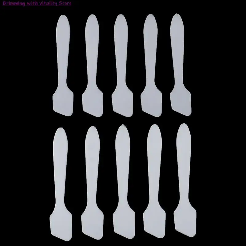 

10Pcs Face Stick Cream Spatulas Mixing Spoon Makeup Cosmetic Plastic Makeup Tool