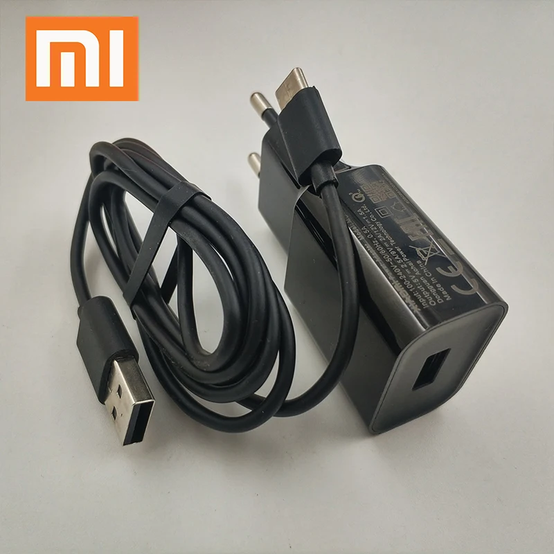 Xiao mi redmi note 8 7 k20 pro быстрое зарядное устройство 12V1. 5A адаптер QC3.0 Quick Charge type C кабель