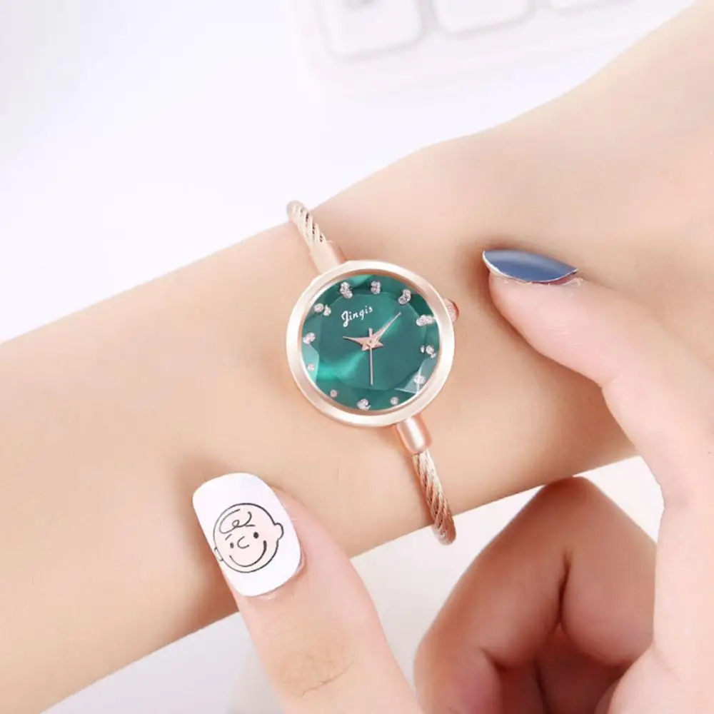 Часы наручные женские с маленьким циферблатом роскошные стальные браслетом из