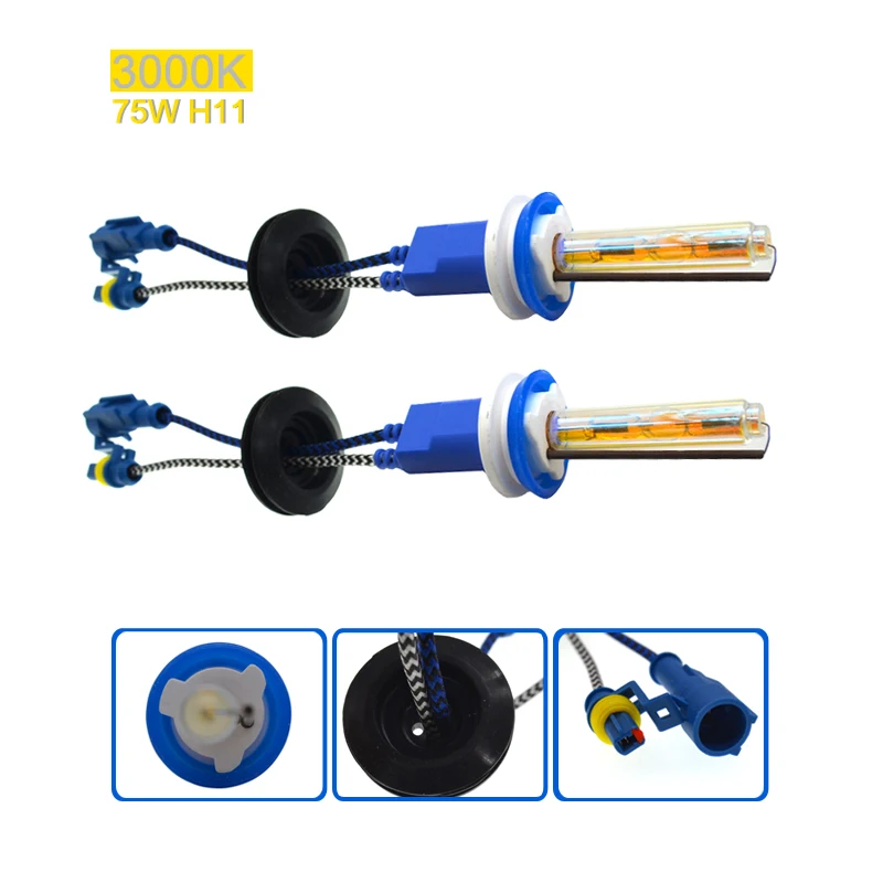 KYSQAIR высокое яркий 75 Вт H7 8000K HID ксеноновая D2H H1 H3 H11 9005 3000K 6000K 5000K 4300K комплект