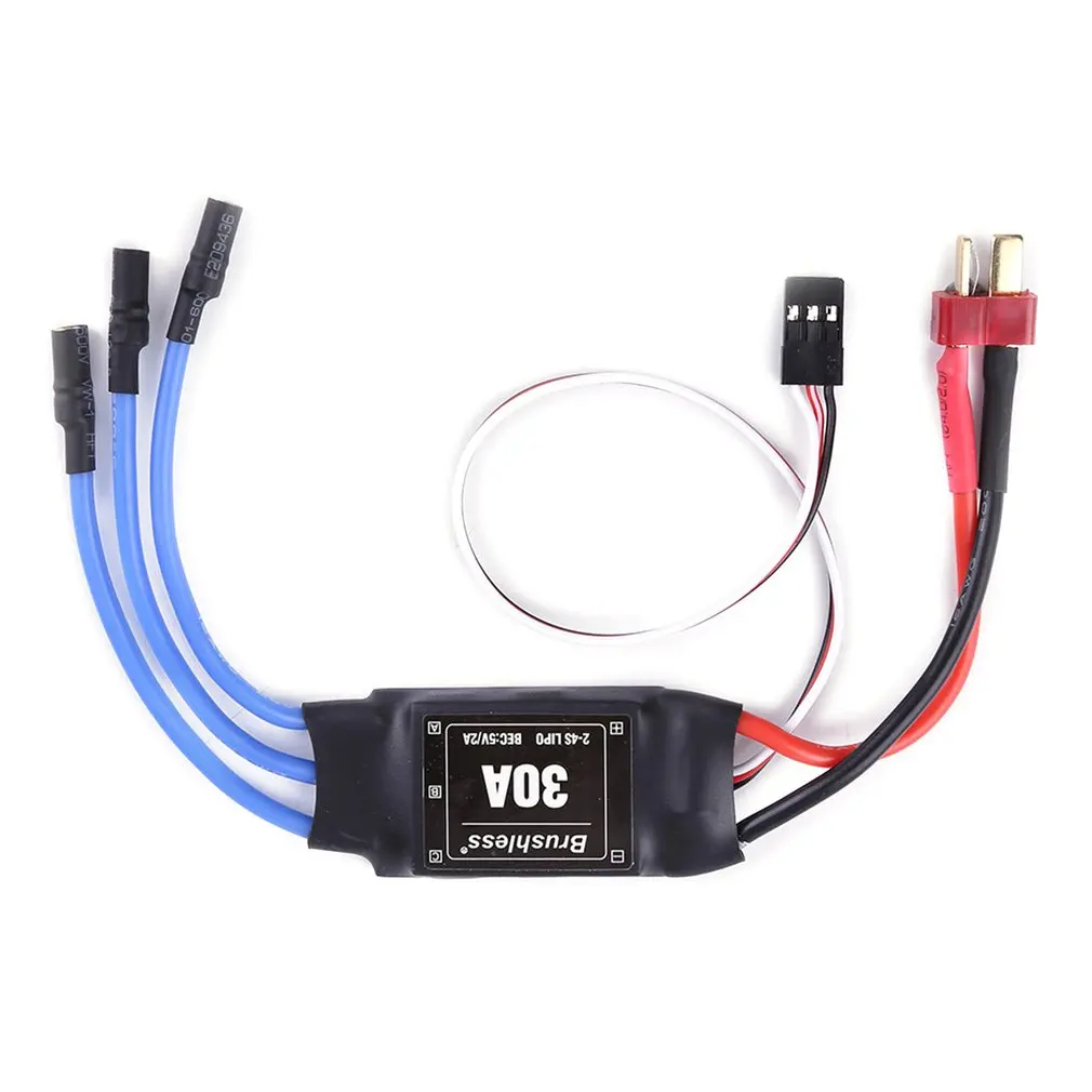 Регулятор скорости бесщеточного двигателя XXD 30A 2-4S ESC RC BEC T Plug 450 V2 вертолетная