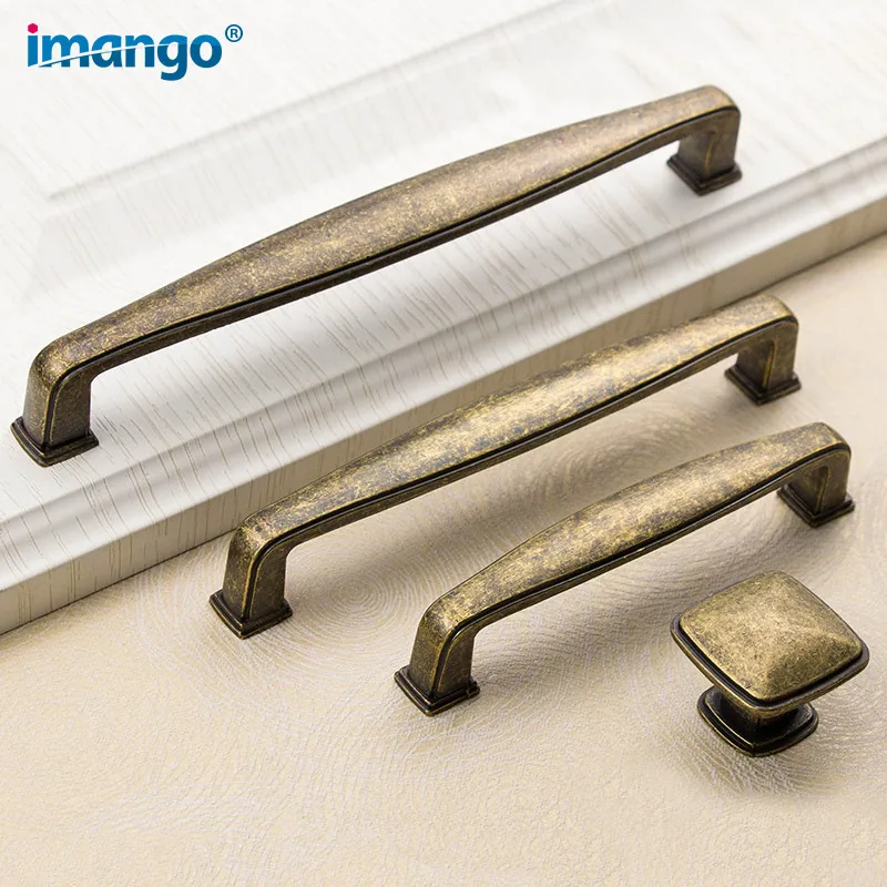 Простая бронзовая дверная ручка в старинном стиле металлическая фурнитура для