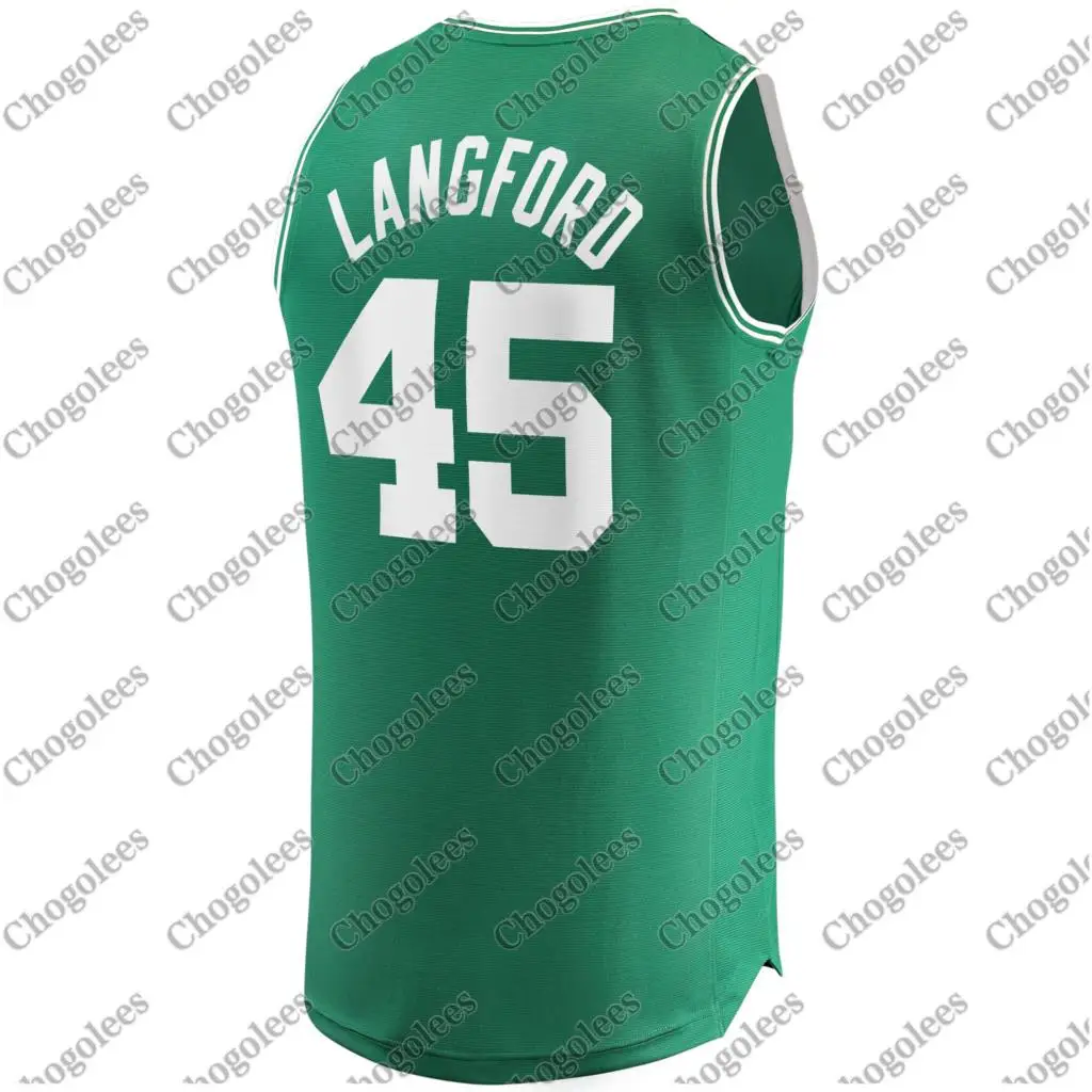 

Men Basketball Jersey Romeo Langford Boston Branded Fast Break Player Jersey Icon Edition Kelly Green
