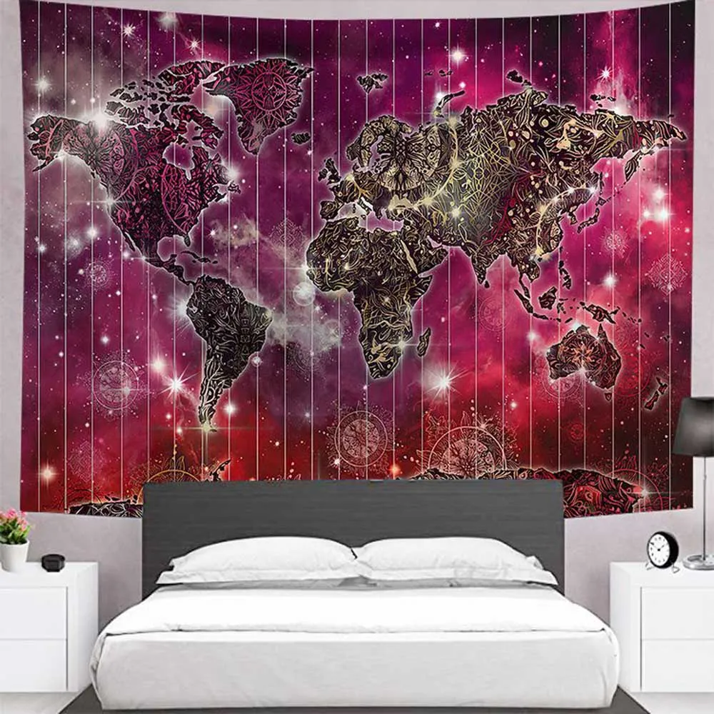 Индийский богемный гобелен с мандалой настенный пляжный плед одеяло коврик для