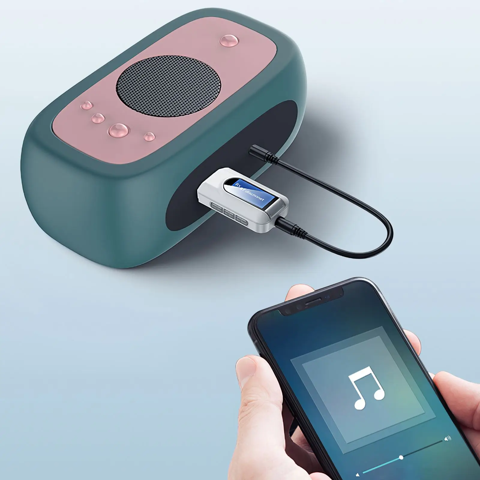 5.0 Bluetooth Adapter Wireless LCD Display USB Receiver Music Audio Transmitter for PC TV Car 3.5mm AUX Jack Adaptador | Электроника