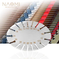 naomi piano string ruler oval shape board ruler tuning pin diameter measuring instrument piano wire gauge 13 24 number