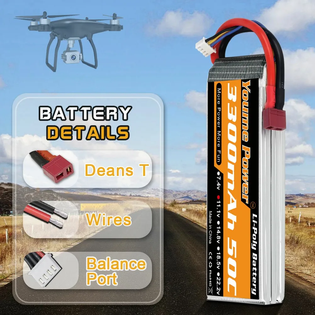 2 шт 3s lipo 111 v 3300 мач аккумулятор с ру с t