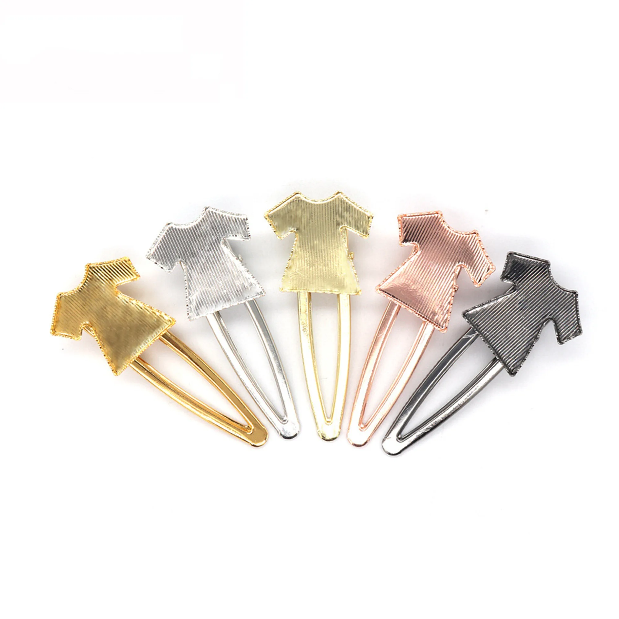 

10pcs/lot 73x31mm T-shirt duckbill clip iron accessories Epoxy drip oil bottom holder hairpin DIY hair accessories accessories
