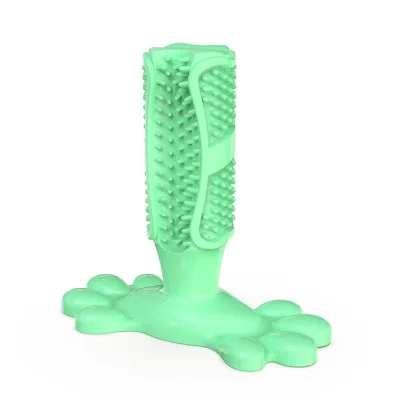 Green Зубная щетка для собак, игрушка для собак, Мятная жевательная игрушка для собак, игрушка для ухода за полостью рта, игрушка для чистки зубов, щетка для прорезывания зубов для собак - Цвет: Green