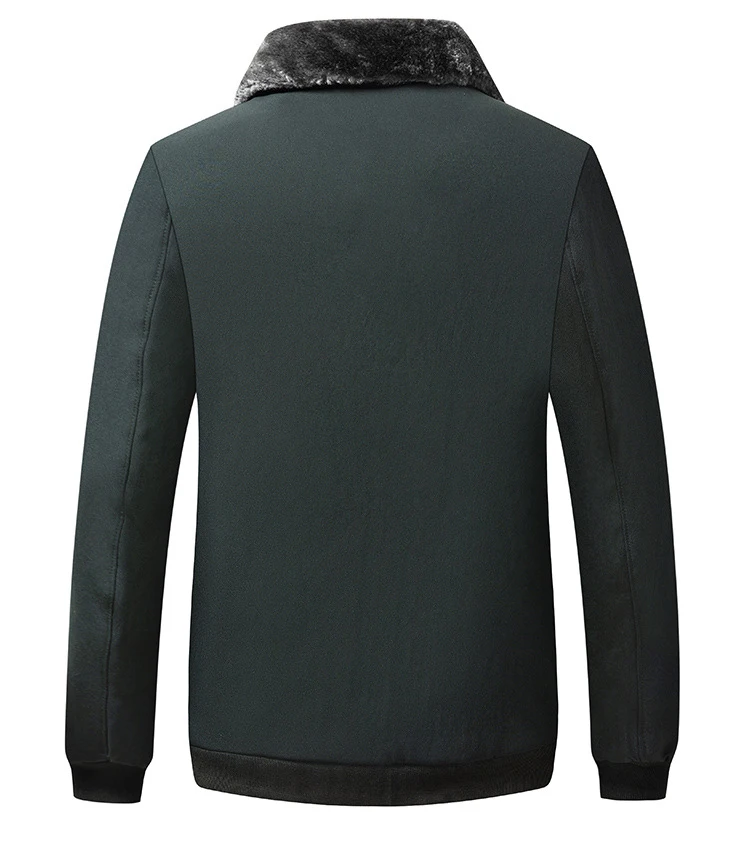 Winter Thick Fleece Jacket Men Outerdoor Fur Collar Men's Parka Zip Up Windproof Windbreakers Cold Warm Coats Male Red Black 4XL