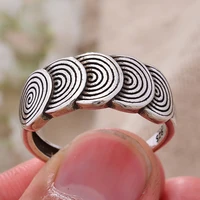 30 silver plated fashion round circle female rings for women best christmas gift 2022 no fade cheap