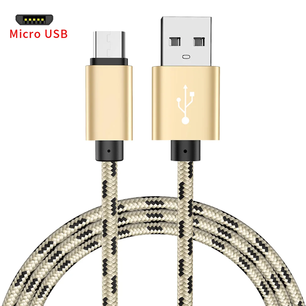 MUSTTRUE нейлоновый плетеный кабель 3A Micro USB зарядное устройство мобильный телефон кабель для android-устройств передачи данных для huawei для быстрой зарядки xiaomi - Цвет: Yellow