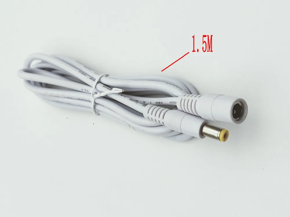 1 шт. DC 5A 12V 5.5X2.1 Женский к 5.5X2 мм Мужской кабель питания 20AWG 5 м/3 м/5 м | Обустройство