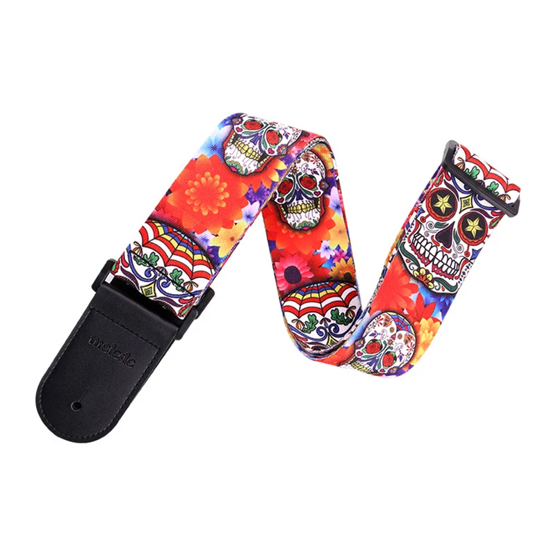 universal leder nylon akustische gitarre gurt für akustische elektrische gitarre und bass gitarre gürtel bunte druck straps free global ship