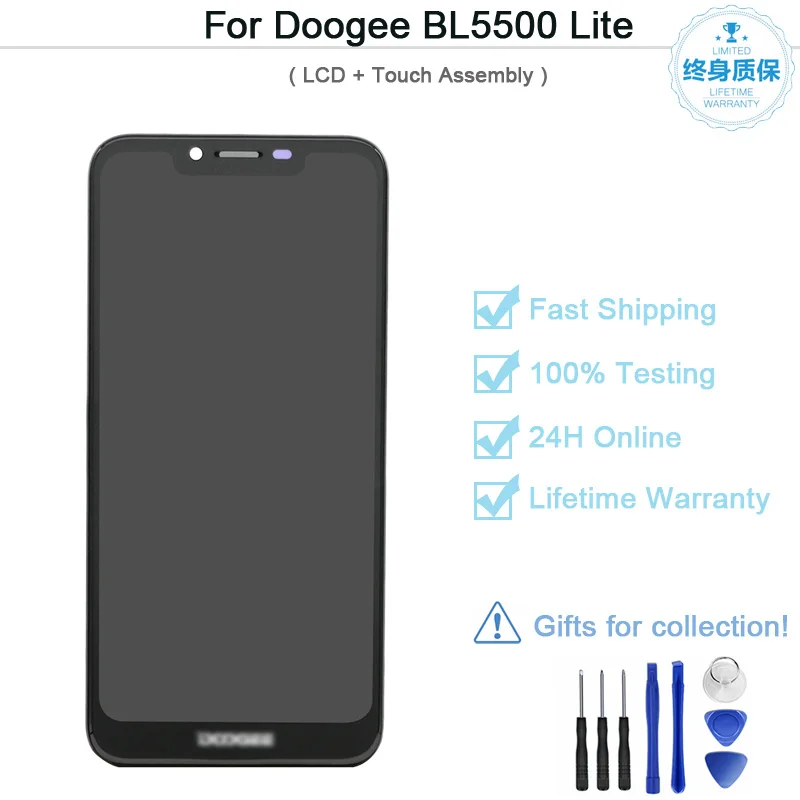 Фото Для Doogee BL5500 Lite ЖК-дисплей и сенсорный экран 6 19 дюймов Аксессуары для мобильных