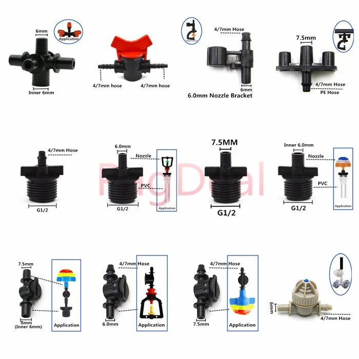 10 шт. 47 шланг распылитель анти капельный садовый Колючая G 1/2 &quotмужские