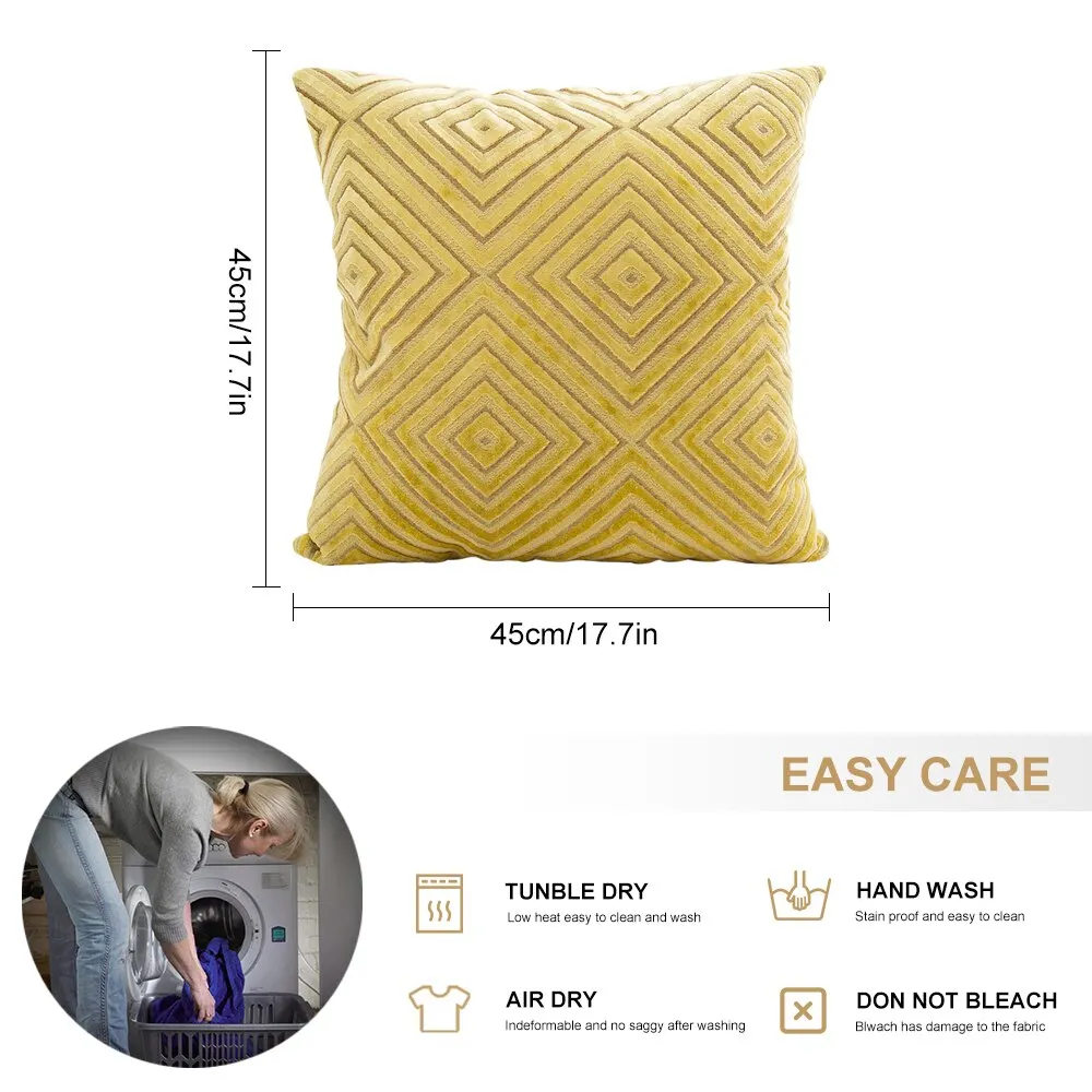 

45x45cm Pillow hugs Flocking Velvet Throw Pillow Covers Decorative Cushion Case Pillow Covers Decorative For Bedroom Sofa