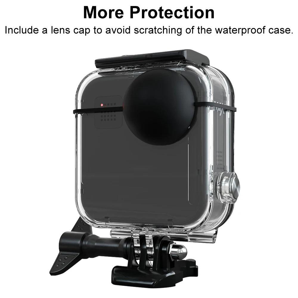 Купить Подводный водонепроницаемый чехол для GoPro Hero 5 6 7 черный корпус для дайвинга комплект аксессуаров для спортивных и экшн-камер