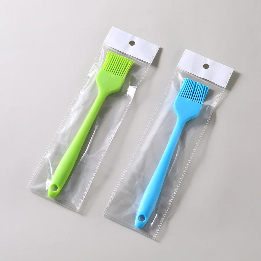 

Cake Baking Barbecue Brush Home DIY Silicone Tools Bread Oil Cream Cooking Basting Brush Handle Kitchen Tools