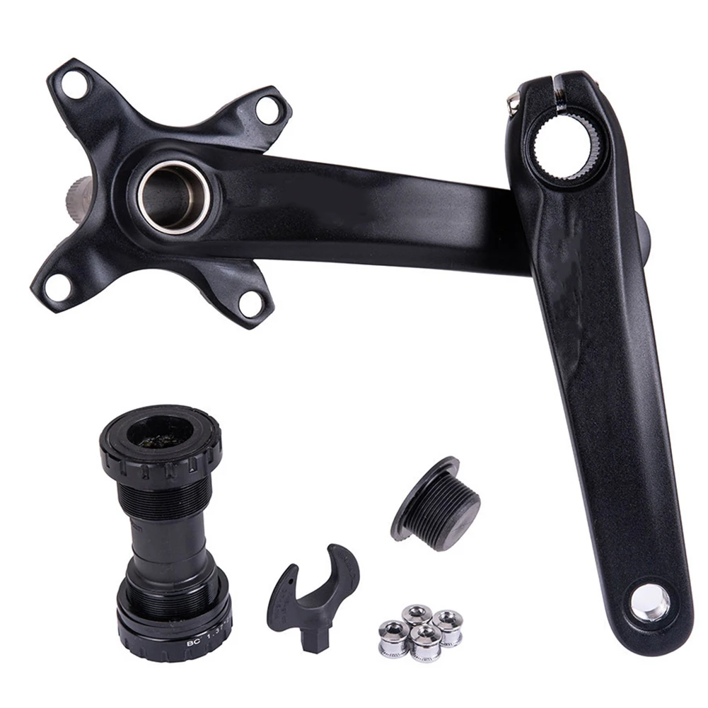 

Bicycle Crankset Bike Crank Arm Set Hollow Single Speed Crankset For Mountain Bike 170 Mm Crank Length Bicycle Crankset