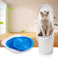 litter box for cats plastic cat toilet trainer cat toilet training kit litter tray mat pet cleaning supply training products