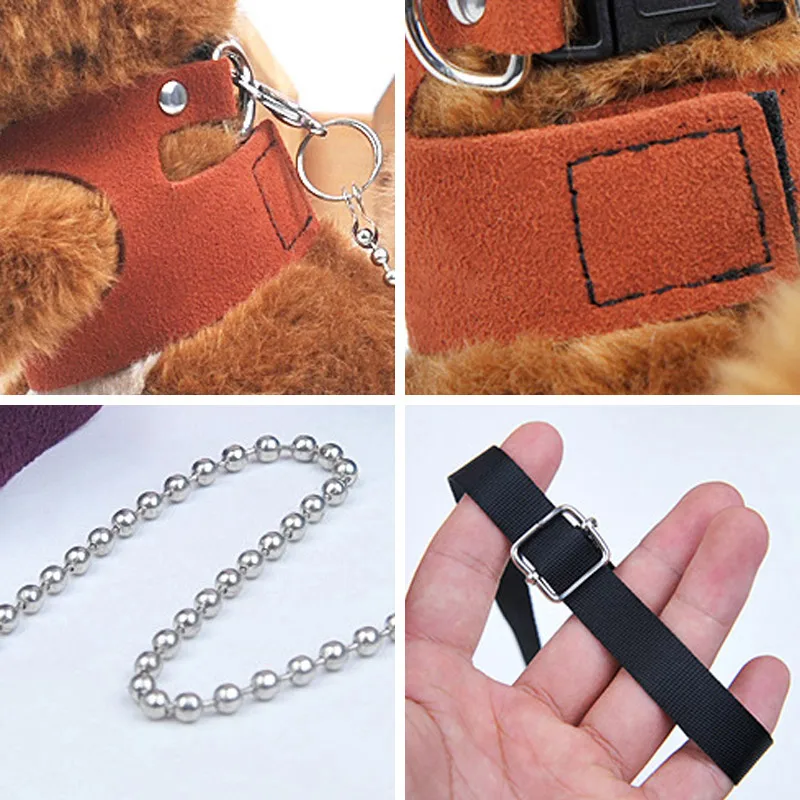 Набор поводков для домашних животных жилетка из натуральной кожи белки кролика