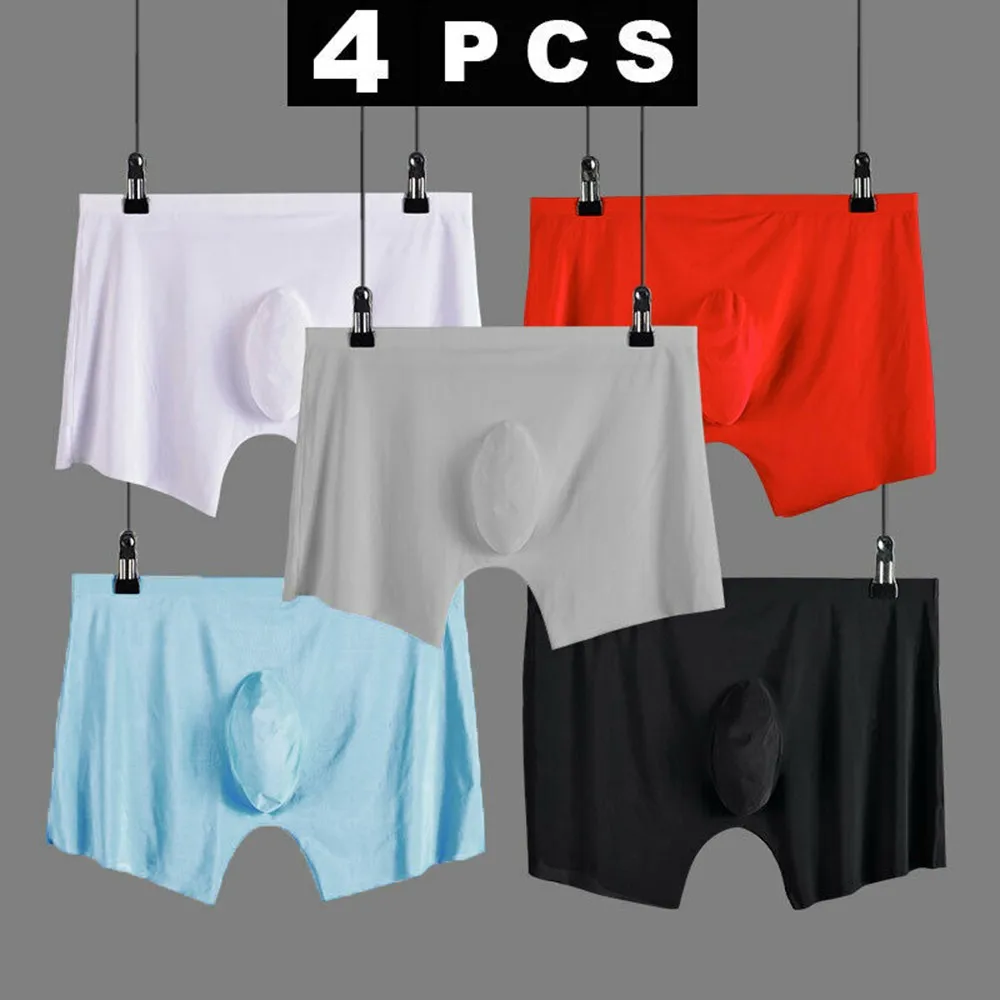 

Men Sexy Mid Rise Boxer Briefs See Through Breathable Bulge Shorts Underpants Shorts U Convex Pouch Gays Underwear Gifts For Men