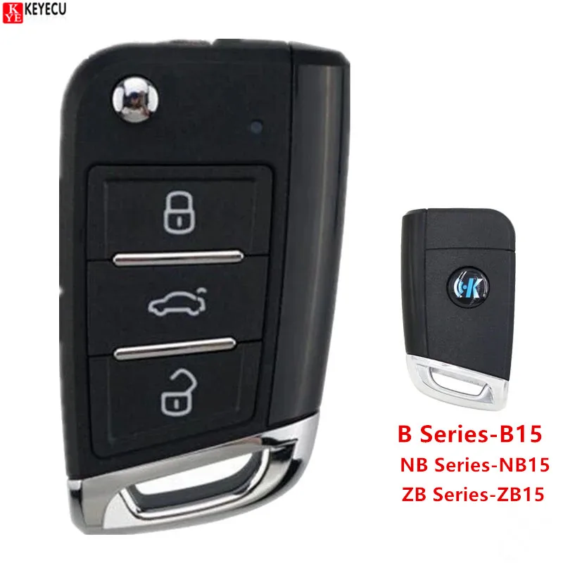 KEYECU KEYDIY NB серии ZB B15 NB15 ZB15 Универсальный KD MQB Стиль Смарт дистанционные брелки для