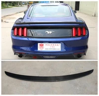 high quality carbon fiberabs car rear trunk lip spoiler wing fits for ford mustang 2015 2016 2017 2018 2019 2020