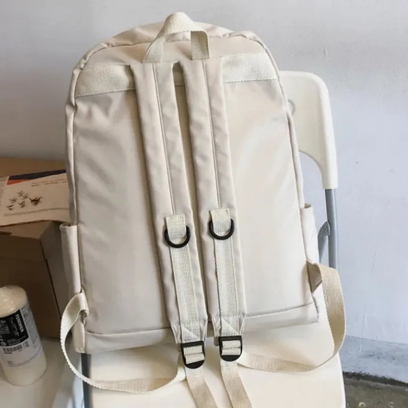 Women Backpack Teenage Girls School Bags Green Soft Multi-pocket Design Campus Student Book Bags for School Teen