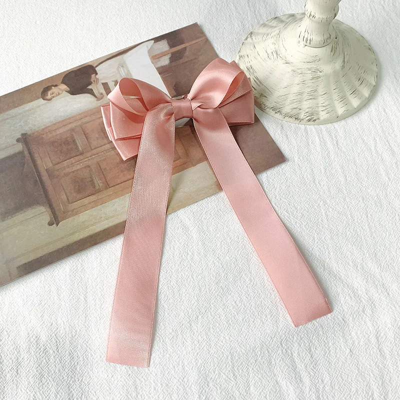 

Hairlyah Sweet Women Girls Hair Clips Barrette Bowknot Green Streamer Hairpins Hair Ornament Headress Hair Accessories