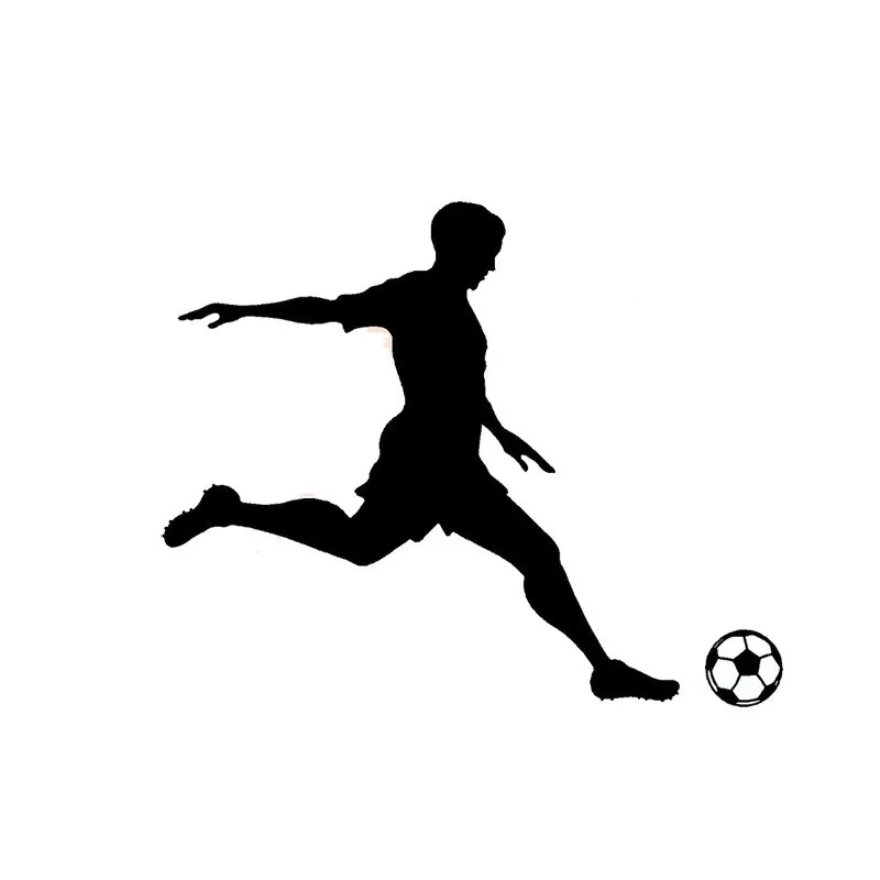 14 9*12 3 см Забавный игрок в футбол автомобиль фото с водонепроницаемыми виниловыми