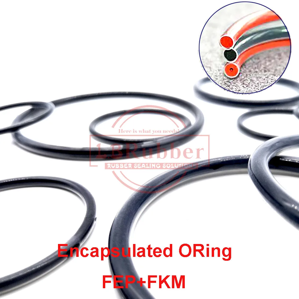 Резиновые уплотнительные кольца FEP / Silicone FPM
