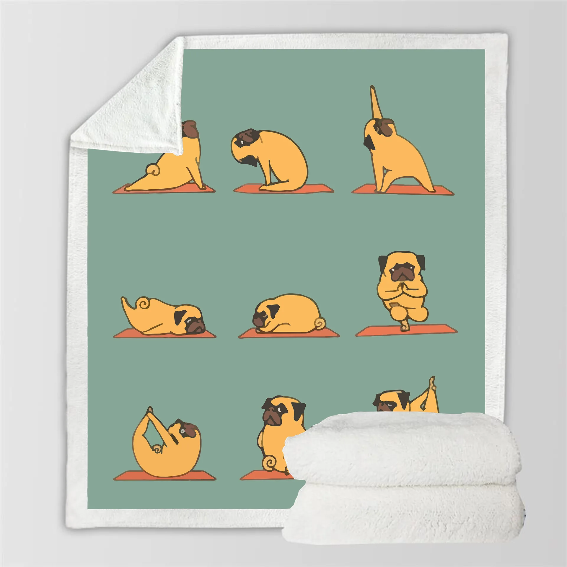 Цифровое квадратное одеяло с 3D принтом авокадо милое молодежное Флисовое