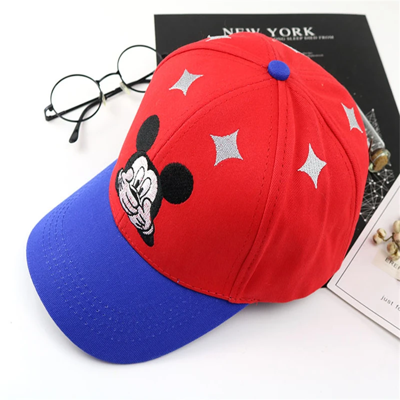 Новинка симпатичная бейсболка с Микки Маусом Детские бейсболки рисунками из