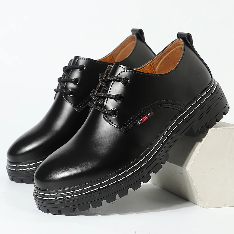 

Men's Low-Top Outdoor Tooling Shoes Fashion Leather Business Oxford Shoes Classic Comfortable Lace-Up Non-Slip Martin Shoes