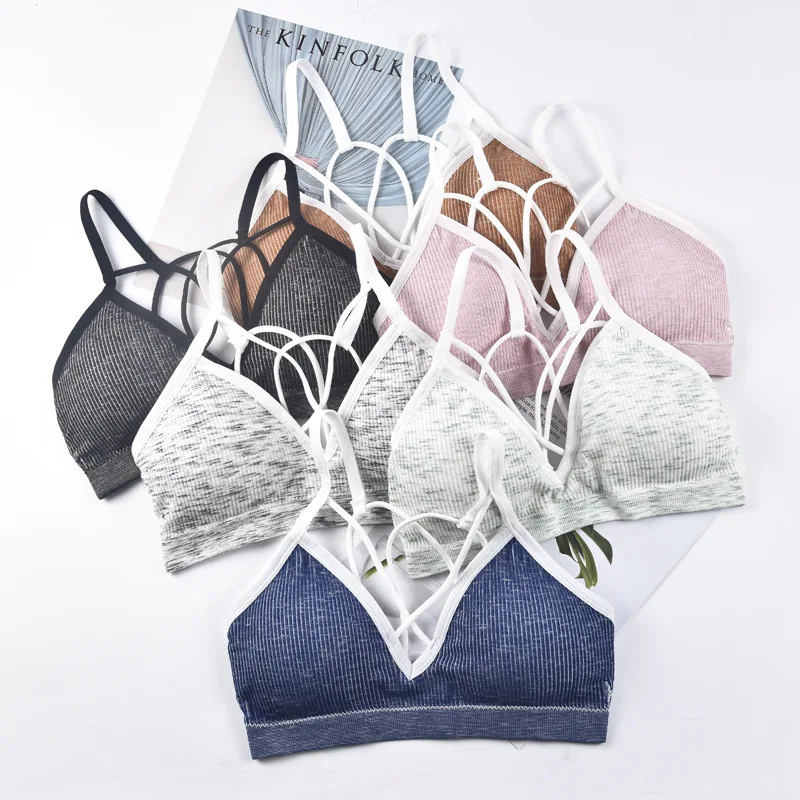 

Cross Back Sport Bra Woman Yoga Bra Seamless Sport Bra Top Padded Sports Bra Push Up Running Gym Sport Bra Sleeping Underwear