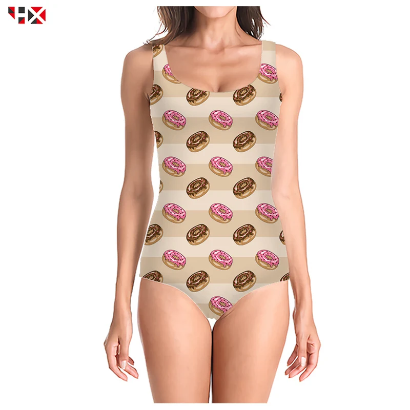 Женский слитный купальник с 3D принтом и забавным рисунком| |