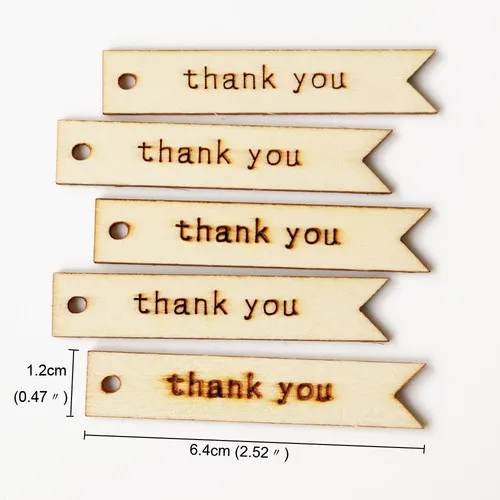 Thank You 20 шт деревенские деревянные бирки спасибо ласточкин хвост формы деревянные подарочные бирки Свадебная вечеринка Сувениры ручной работы с днем рождения этикетки подарки метки - Цвет: Thank You