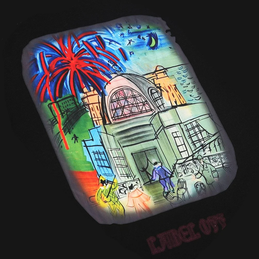 Футболка мужская с граффити в стиле хип-хоп | Мужская одежда