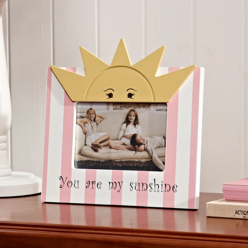 Sunshine Girls Photo Frame Lovely Wood Cartoon Picture Cute Crative Home Decorations Gifts | Дом и сад