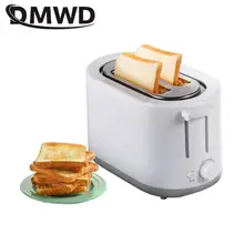 Electric Toaster Automatic 2 slices Bread baking machine 6 Gear adjustable toast sandwich grill oven Household breakfast maker